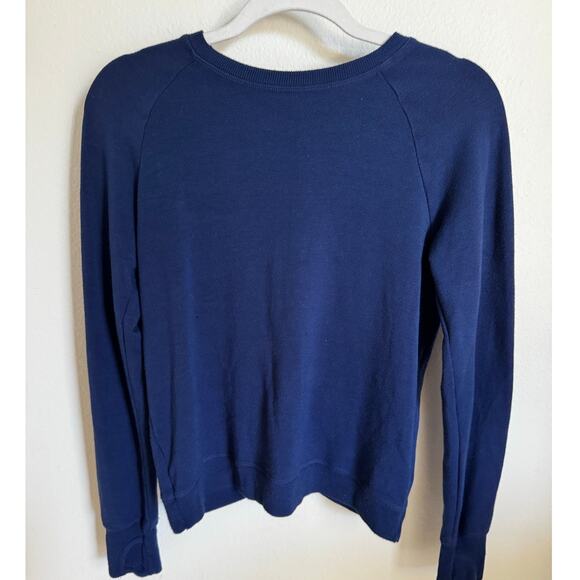 Athleta Girl Crew Neck Light Sweatshirt Long Sleeve Shirt Blue Size XL (14) - Picture 1 of 8